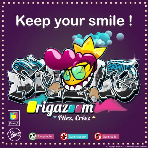 Toile graffiti Smile 06