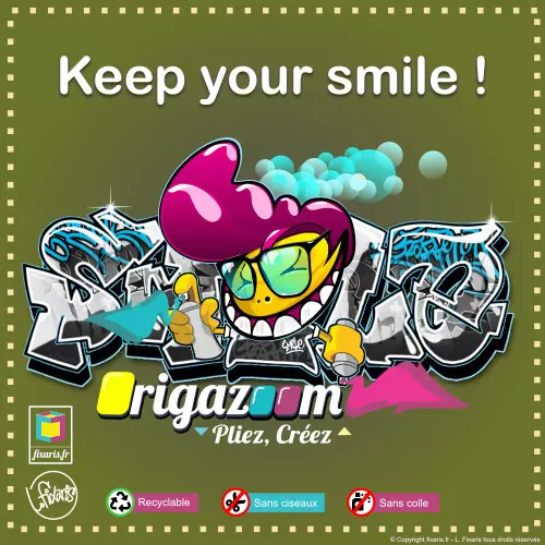 Toile graffiti Smile 12