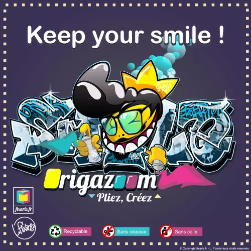 Toile graffiti Smile 13