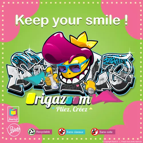 Toile graffiti Smile 18