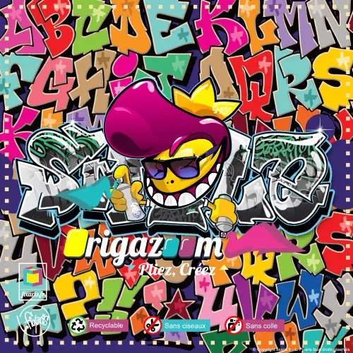 Toile graffiti Smile 25