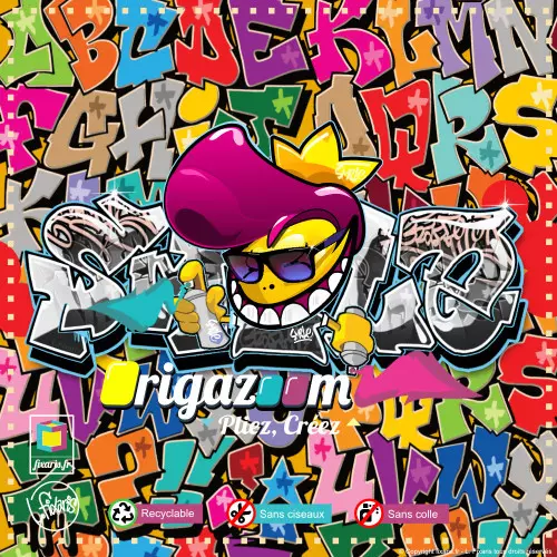 Toile graffiti Smile 26