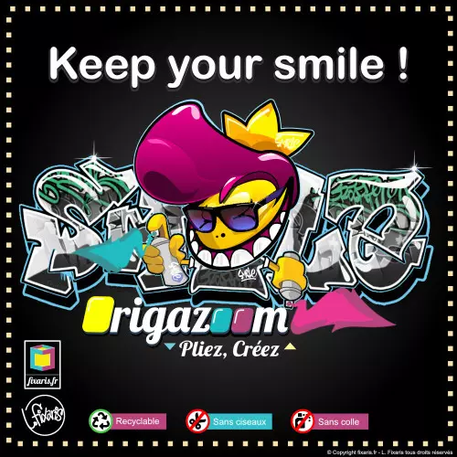 Toile graffiti Smile 34