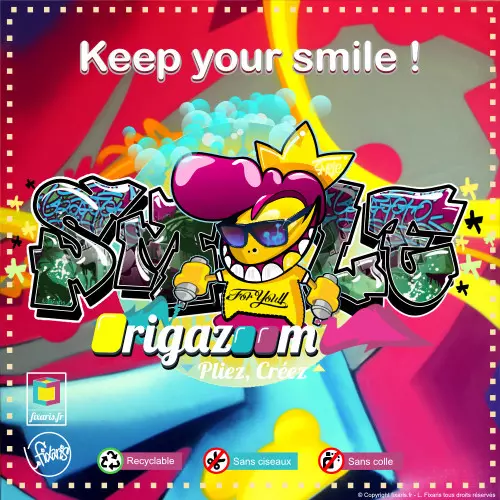 Toile graffiti Smile 37