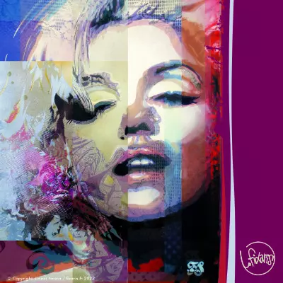 Toile Steet Art Marilyn 03