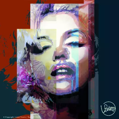 Toile Steet Art Marilyn 22