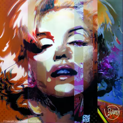Toile Steet Art Marilyn 25