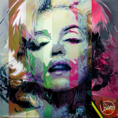 Toile Steet Art Marilyn 32