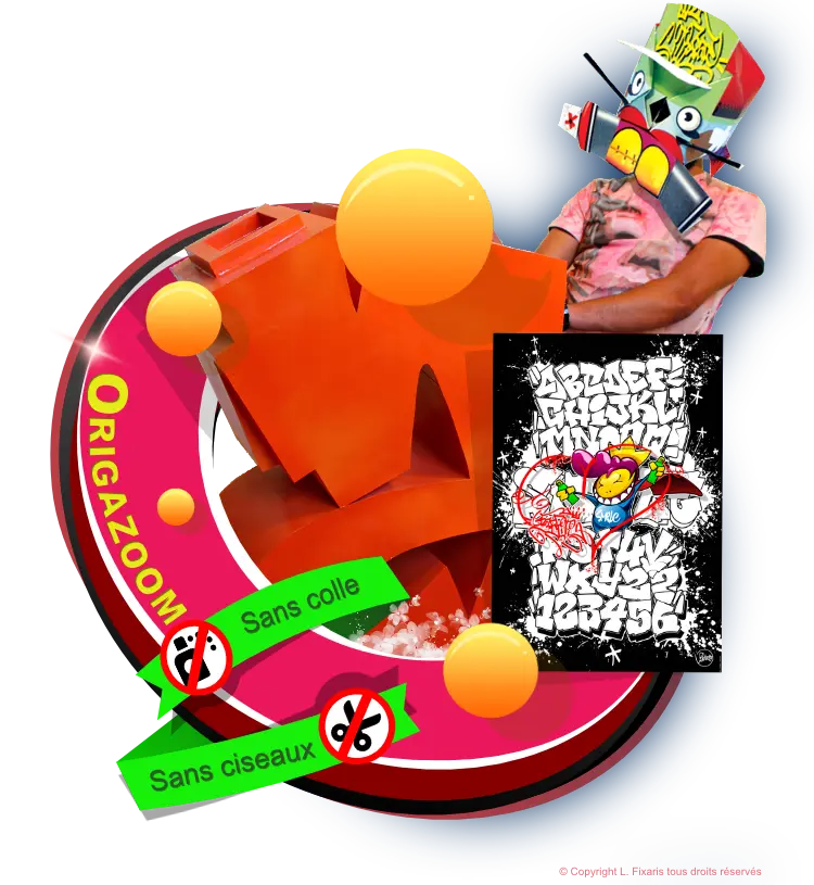 Alphabets graffiti des Ori